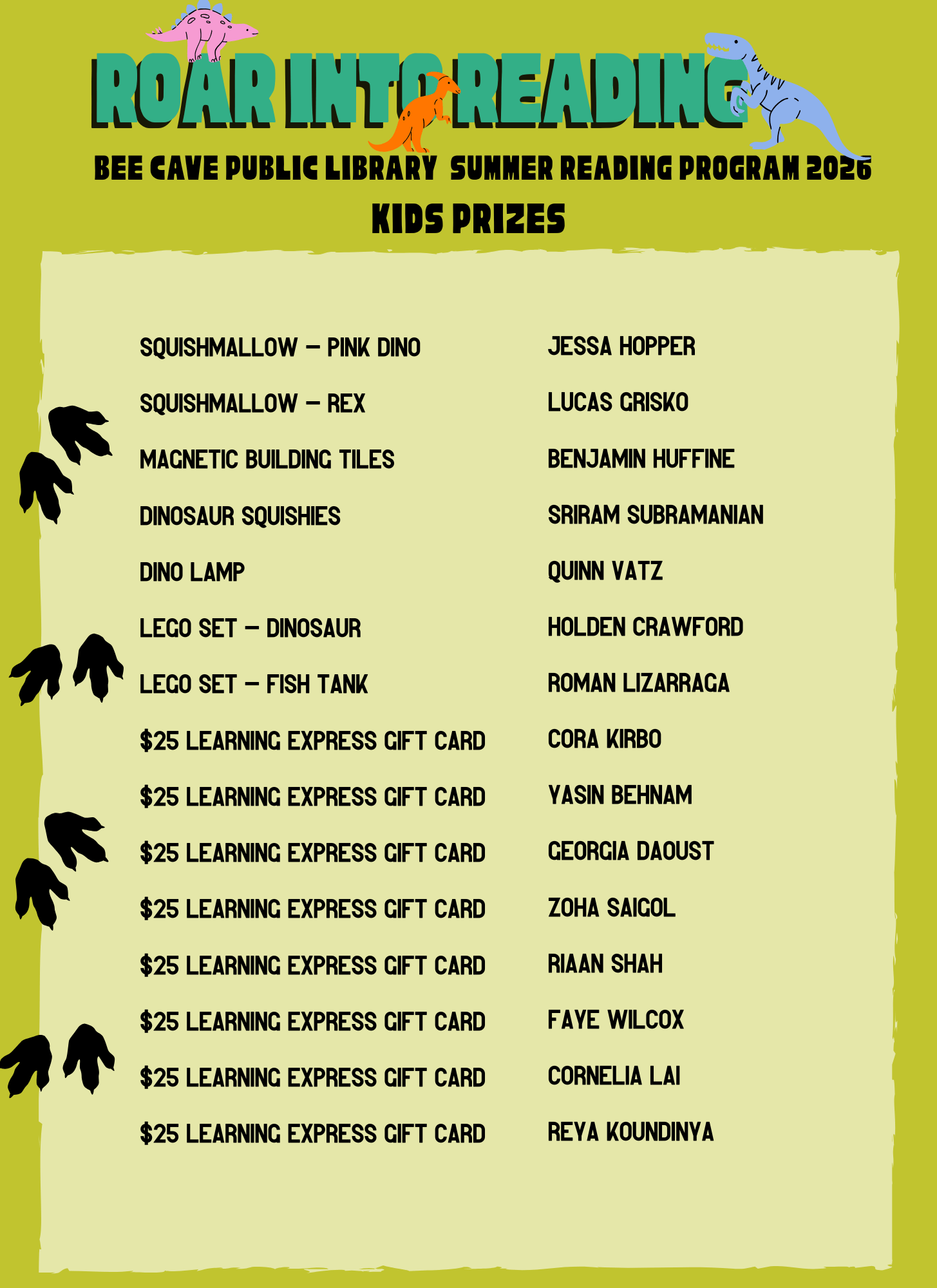 Kid Winners 2026